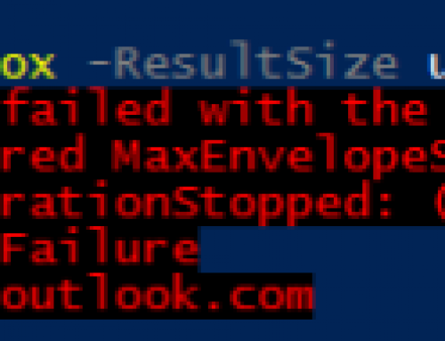 Request size exceeded the configured MaxEnvelopeSize quota.