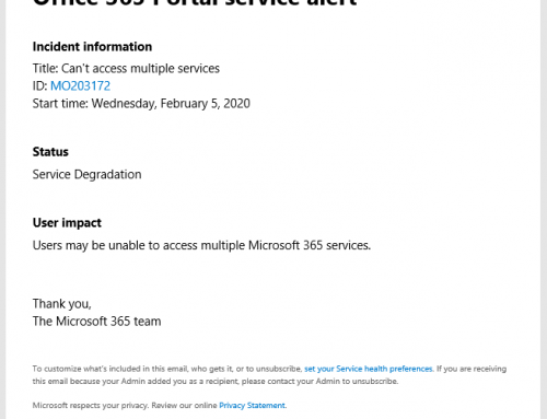 Setup Email Alerts for O365, Dynamics 365, Sharepoint Online and more.