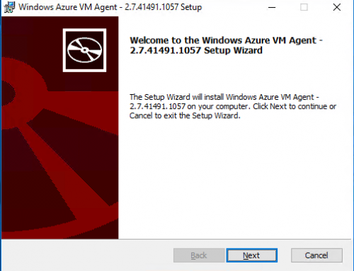 Install Azure Virtual Machine Agent